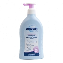 Картинка Sanosan Пена для купания Перед cном, 400 мл от магазина gnom.land