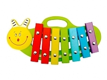 Картинка Aalatoys Ксилофон "Улитка 7 нот, окрашенный" КС0701 от магазина gnom.land