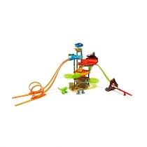 Картинка Maisto Игровой трек с машинками Динотрополис, 5 уровней от магазина gnom.land