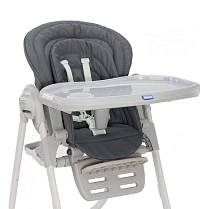 Картинка Чехол для стульчика Chicco Polly Magiс, Dark Grey от магазина gnom.land