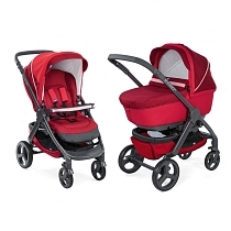 Картинка Коляска 2 в 1 Chicco Stylego Up Crossover Red Passion от магазина gnom.land