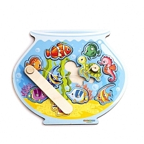 Картинка WoodlandToys Магнитная рыбалка Аквариум, 062201 от магазина gnom.land