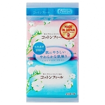 Картинка Elleair Салфетки бумажные (платочки) Cotton Feel, 60 шт. от магазина gnom.land