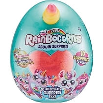 Картинка ZURU Игрушка плюш-сюрприз RainBocoRns в яйце 2А, Желто - розовый рог, оранжевое сердце от магазина gnom.land