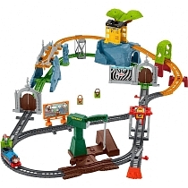 Картинка Thomas & Friends Набор игровой Трек-мастер "Парк с животными - приключения обезьянок" от магазина gnom.land