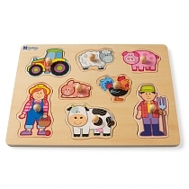 Картинка ANDREU Toys Пазл-вкладыш "Головоломка-Ферма" от магазина gnom.land