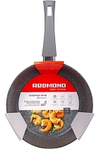 Картинка REDMOND Сковорода литая Gray stone 26 см с ручкой soft-touch, RFP-A2607 от магазина gnom.land