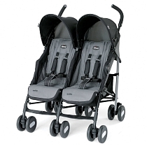 Картинка Коляска для двойни Chicco Echo Twin Stroller Coal от магазина gnom.land