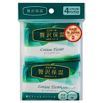 Картинка Elleair Салфетки бумажные (платочки) Lotion Tissue Mentol, 56 шт. от магазина gnom.land