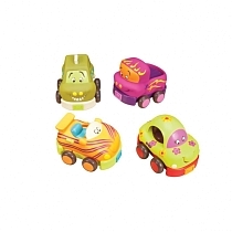 Картинка B.Toys Набор инерционных машинок, 4 шт. от магазина gnom.land