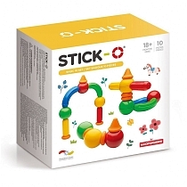 Картинка Конструктор магнитный STICK-O 901001 Basic 10 Set от магазина gnom.land