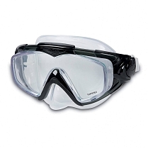 Картинка Intex Маска для плавания "Аква Про" силиконовая, от 14 лет, прозрачная от магазина gnom.land