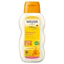 Картинка Weleda Детское молочко для тела с календулой, 200 мл от магазина gnom.land