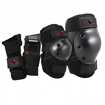 Картинка Комплект защиты Eight Ball Black S/M (5+/8+), черный от магазина gnom.land