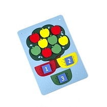 Картинка Фетров Развивающий планшет "Дерево с корзинами" от магазина gnom.land