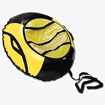 Картинка Тюбинг BELON FAMILIA Спорт черно-желтая, 100 см от магазина gnom.land