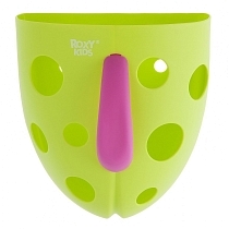 Картинка Roxy-kids Органайзер для игрушек и банных принадлежностей на присоске, салатовый от магазина gnom.land