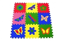 Картинка Напольная мозаика-пазл ECO COVER 33МП1/Б Бабочки от магазина gnom.land