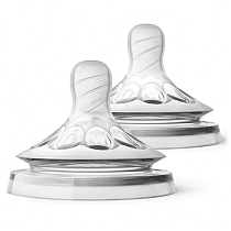 Картинка Avent Соска "Natural" очень медленный поток, 0 мес+, 2 шт. от магазина gnom.land