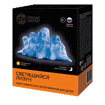 Картинка Набор для опытов ТРЮКИ НАУКИ Z101 Светящийся лизун (розовый/голубой) от магазина gnom.land