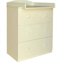 Картинка Островок уюта Комод детский Розали, съемный пеленальный стол, слоновая кость от магазина gnom.land