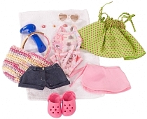 Картинка Gotz Летний набор одежды и аксессуаров, 10 вещей, 45-50 см от магазина gnom.land