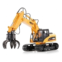Картинка Hui Na Toys Радиоуправляемый экскаватор c шаровым захватом 2.4G 16CH, 1:14 от магазина gnom.land