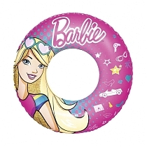 Картинка Bestway Надувной круг для плавания Barbie, 3-6 лет, 56 см. от магазина gnom.land