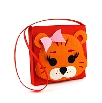 Картинка Фетров Сумочка для игр "Тигренок" от магазина gnom.land