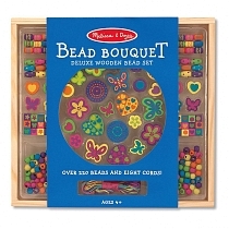 Картинка Melissa&Doug "Творчество" Набор бисера "Цветочный букет" от магазина gnom.land