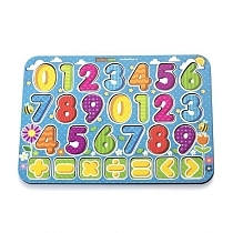 Картинка WoodlandToys Рамка-вкладыш "Изучаем цифры и знаки" 091203 от магазина gnom.land