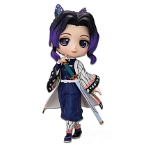 Картинка Banpresto Q posket Demon Slayer Kimetsu No Yaiba Shinobu Kocho (Ver.A), Шинобу Кочо по мотивам аниме "Клинок, уничтожающий демонов", 14 см от магазина gnom.land