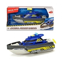 Картинка Dickie Toys "Полицейский катер" 24 см, свет, звук, 3714010 от магазина gnom.land