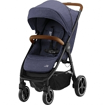 Картинка Britax Roemer Прогулочная коляска B-Agile R, Navy Ink/Brown от магазина gnom.land