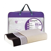 Картинка Ttoman Подушка ортопедическая с эффектом памяти, карбоновый слой с ионами серебра, CO-04-NO.2(14/12) от магазина gnom.land