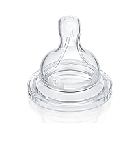 Картинка Соска Avent силиконовая средний поток, 2 шт., 3+, 82830 от магазина gnom.land