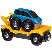 Картинка Brio Прицеп-эвакуатор с машинкой от магазина gnom.land