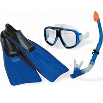 Картинка Intex Плавательный набор "Лётчик" (маска,трубка,ласты) от 8 лет от магазина gnom.land