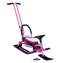 Картинка Барс Снегокат 111 Mobile, с Т-образным толкателем и колесной базой, принцесса от магазина gnom.land