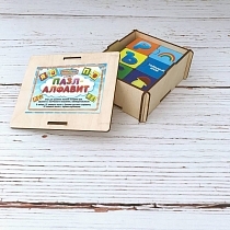 Картинка WoodlandToys Пазл Алфавит, 111101 от магазина gnom.land