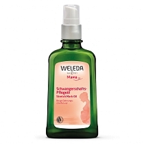 Картинка Weleda Масло для профилактики растяжек, 100 мл от магазина gnom.land