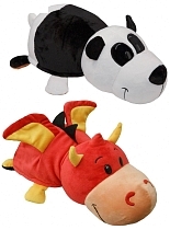 Картинка 1Toy "Дракон-Панда 2в1 20 см" - Плюшевая Вывернушка от магазина gnom.land