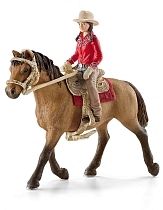 Картинка Schleich "Всадник с лошадью из серии Вестерн" - фигурка от магазина gnom.land