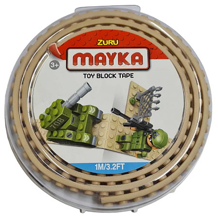 Картинка Zuru Гибкая лента-скотч для кубиков "Mayka" 1м/1,5см, бежевая от магазина gnom.land