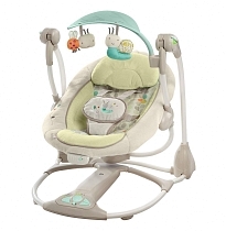 Картинка Качели Bright Starts InGenuity "Умные и бесшумные", зеленые от магазина gnom.land