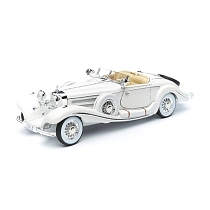 Картинка Машинка Maisto 1:18 Mercedes-Benz 500 K Typ Specialroadster 1936 год, белая от магазина gnom.land