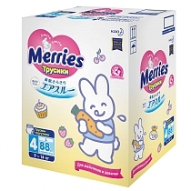 Картинка Merries Подгузники-трусики L (9-14 кг), 88 шт. от магазина gnom.land