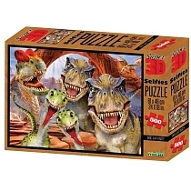 Картинка Стерео пазл PRIME 3D 10132 Дино селфи от магазина gnom.land