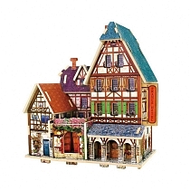 Картинка Rezark 3D Пазл Серия Домики Франции "Отель", 33 элемента от магазина gnom.land