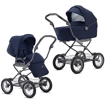 Картинка Коляска Inglesina Sofia System Duo 2 в 1 на шасси Ergo Bike, Sailor Blue от магазина gnom.land